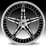 chrome rims, custom rims AF144