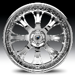 chrome rims, custom rims AF153