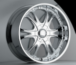 chrome rims, custom rims Corrupt Type 326
