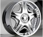 chrome rims, custom rims Sting 503