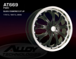 chrome rims, custom rims At669 Black