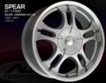 chrome rims, custom rims Spear Silver