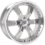 chrome rims, custom rims Razor Six Chrome