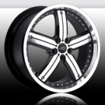 chrome rims, custom rims Javv Black