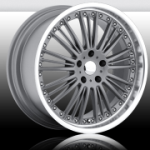 chrome rims, custom rims Neunzig Silver