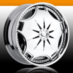 chrome rims, custom rims Ganza