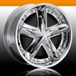 chrome rims, custom rims Shaolin spinner