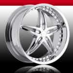 chrome rims, custom rims Vixen
