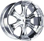 chrome rims, custom rims Visconti 903