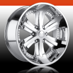 chrome rims, custom rims Spank Blug