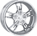 chrome rims, custom rims Wycked Type F7