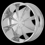 chrome rims, custom rims Envy 658