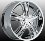 chrome rims, custom rims Banshee 509