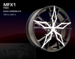 chrome rims, custom rims MFX1 BLACK