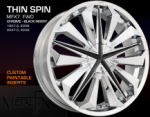 chrome rims, custom rims THIN SPIN
