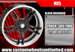 chrome rims, custom rims Mz5 Black