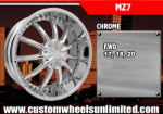 chrome rims, custom rims Mz7