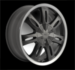 chrome rims, custom rims Witchy Fwd 552 (GUNMETAL)