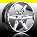 chrome rims, custom rims Flare