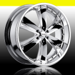chrome rims, custom rims Shaz 6