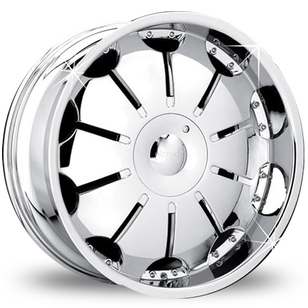 chrome rims, custom rims PI Shield