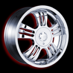 chrome rims, custom rims Shift