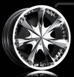 chrome rims, custom rims Sweetness 257-258