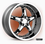 chrome rims, custom rims R280