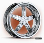 chrome rims, custom rims R931