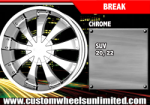 chrome rims, custom rims Break