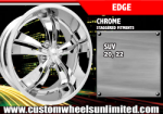 chrome rims, custom rims Edge