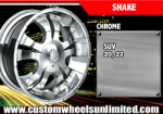 chrome rims, custom rims Shake
