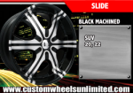 chrome rims, custom rims Slide (Black)