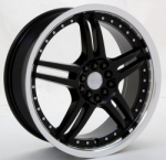 chrome rims, custom rims STARR 278 (BLACK)