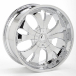 chrome rims, custom rims STARR 809