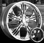 chrome rims, custom rims Barzini5