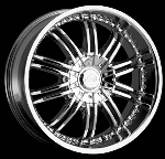 chrome rims, custom rims Santino