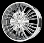 chrome rims, custom rims Terzo 42