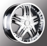 chrome rims, custom rims Titus