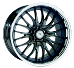 chrome rims, custom rims Mezzanotte 06