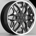 This is a wonderful wheel to have. This is a full face with 10 dual spokes and a  mid to deep lip.With the chrome accents pieces with the rivets to a add a little more flavor to the wheel.  When the sun hit this wheel you will get blinded by the beauty.