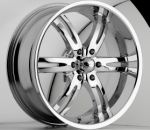This is a very clean wheel, with the exposed lugs and 6 dual spokes with the deep lip. When you wake up in the morning you will love to see this wheel on your vehicle. This wheel will chop the street up.