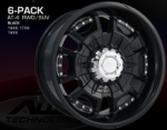 Alloy Tech 6-Pack Black