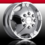 This is a beautiful wheel. When you wake up in the morning you will love to see this wheel on your vehicle. This wheel has a mid lip with the rivets to accent the wheel and with the full face and exposed lugs this wheel will chop the streets hard.