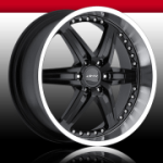 This is a beautiful wheel. When you wake up in the morning you will love to see this wheel on your vehicle. This wheel has a deep lip with the rivets to accent the wheel and with the 6 spokes and exposed lugs this wheel will chop the streets hard.