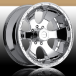 This is a beautiful wheel. When you wake up in the morning you will love to see this wheel on your vehicle. This wheel has a deep lip with the 6 spokes and exposed lugs this wheel will chop the streets hard.