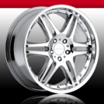 This is a beautiful wheel. When you wake up in the morning you will love to see this wheel on your vehicle. This wheel has a deep lip with the rivets to accent the wheel and with the 6 dual spokes and exposed lugs this wheel will chop the streets hard.