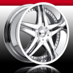 This is a beautiful wheel. When you wake up in the morning you will love to see this wheel on your vehicle. This wheel has a deep lip with the rivets to accent the wheel and with the 5 dual spokes and exposed lugs this wheel will chop the streets hard.