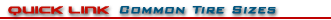 common discount tire sizes